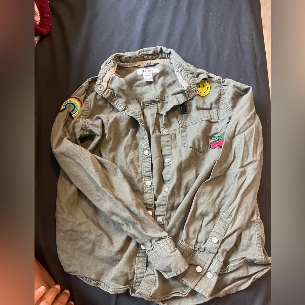 olive green blouse